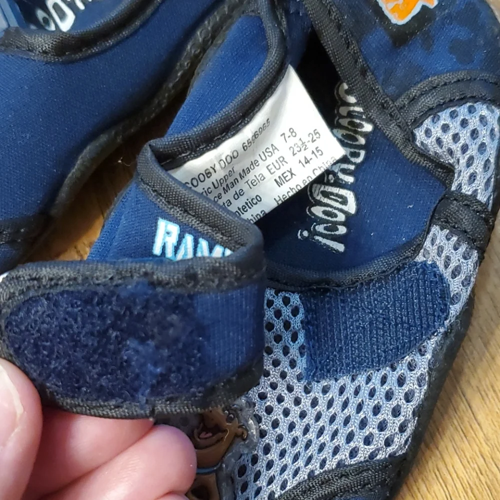 Scooby-Doo Toddler‎ Boys Navy Water Shoes Size 7-8